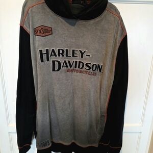 Harley Davidson Embroidered Sweatshirt Hoodie - Unisex 2XL (Tall)
